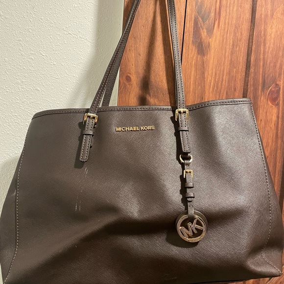 Michael Kors Handbags - Michael Kors Dark Brown Tote Bag